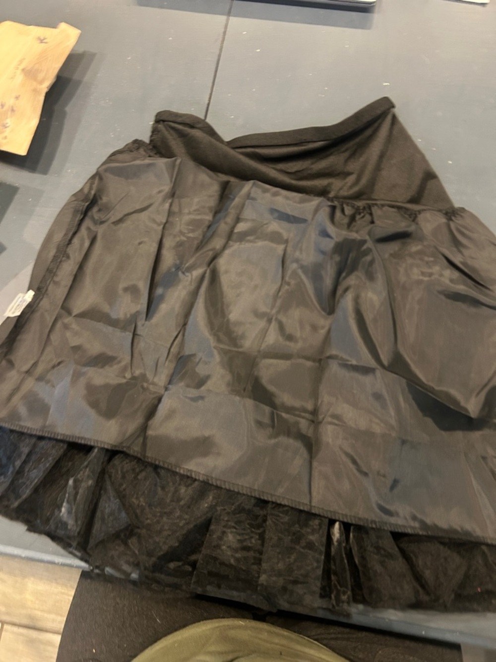 Women's Black Layered Tulle Skirt or petticoat for a costume